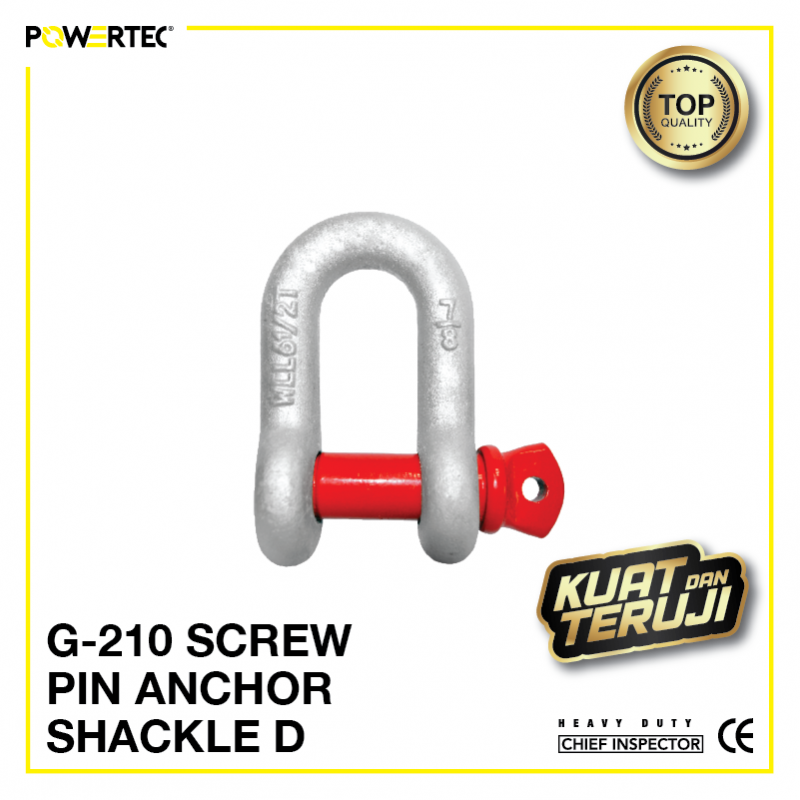 Jual Segel G-210 Screw Pin Anchor Shackle D