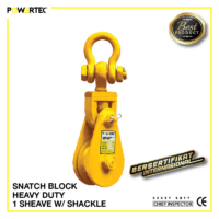 Jual Pulley Block Snatch Block Heavy Duty Single Sheave Shackle