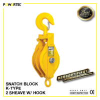 Jual Pulley Block Snatch Block K-Type Double Sheave hook