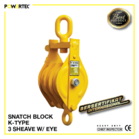 Jual Pulley Block Snatch Block K-Type Triple Sheave eye