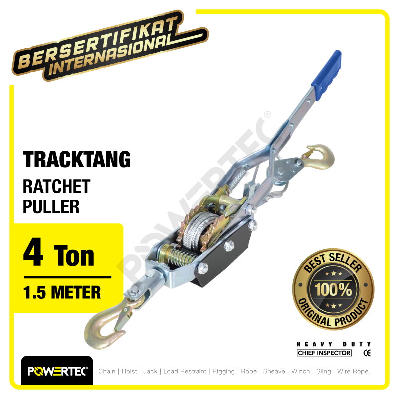 Ratchet Puller 4 Ton x 1.5 Meter Tracktang Kodokan Puller Grip POWERTEC