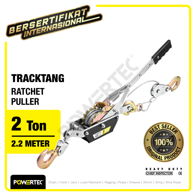 Ratchet Puller 2 Ton x 2.2 Meter Tracktang Kodokan Puller Grip POWERTEC