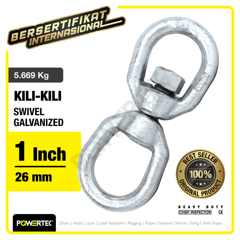 Swivel Galvanized / Kili kili 1″ – 26mm POWERTEC