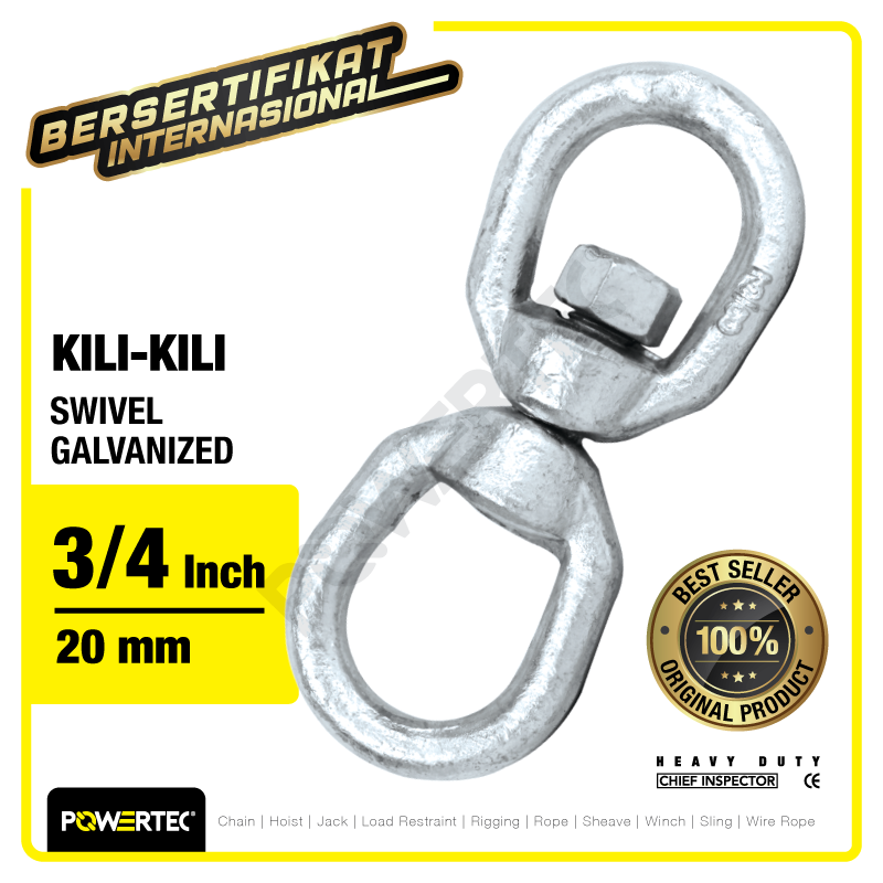 Swivel Galvanized / Kili kili 3/4″ – 20mm POWERTEC