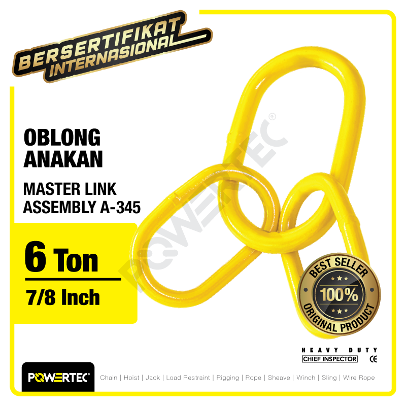 Master Link Assembly A-345 6.5 Ton – 7/8″ POWERTEC