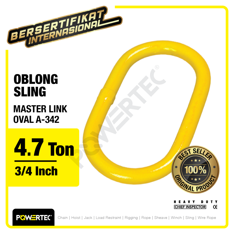 Master Link Oval A-342 4.7 Ton – 3/4″ POWERTEC