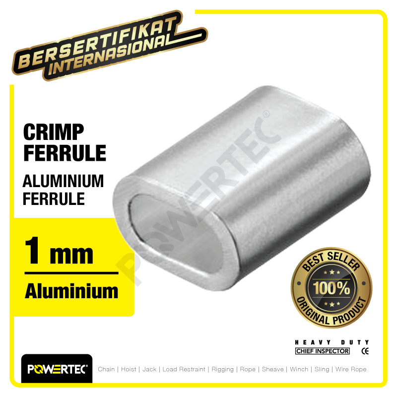 Alum. Ferrule Powertec 1mm