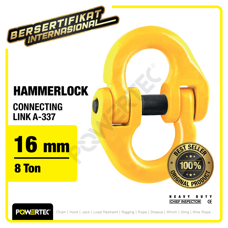 Connecting Link / Hammerlock A-337 16mm – 8 Ton – 5/8″ POWERTEC